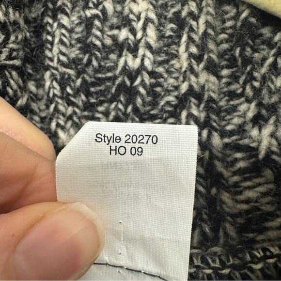 J Crew Vintage Black Marled Wool Cardigan Sweater Mens S Preppy Cozy Warm Button - Picture 6 of 10